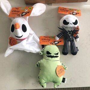 Disney Halloween Dog Toys - Jack, Zero, and Oogie Boogie